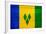 St. Vincent And The Grenadines Flag Design with Wood Patterning - Flags of the World Series-Philippe Hugonnard-Framed Art Print