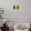 St. Vincent And The Grenadines Flag Design with Wood Patterning - Flags of the World Series-Philippe Hugonnard-Stretched Canvas displayed on a wall