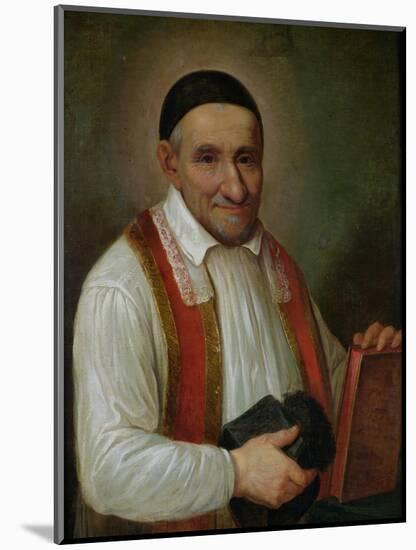 St. Vincent De Paul (1581-1660) 1649-Sebastien Bourdon-Mounted Giclee Print