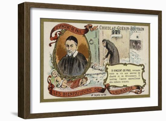 St Vincent De Paul, French Priest-null-Framed Giclee Print