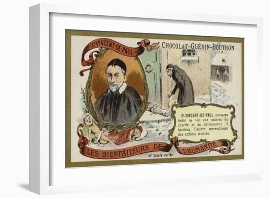 St Vincent De Paul, French Priest-null-Framed Giclee Print