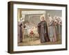 St Vincent De Paul Leading the Daughters of Charity to Help at a Hospital-null-Framed Giclee Print