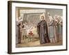 St Vincent De Paul Leading the Daughters of Charity to Help at a Hospital-null-Framed Giclee Print