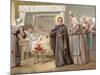 St Vincent De Paul Leading the Daughters of Charity to Help at a Hospital-null-Mounted Giclee Print