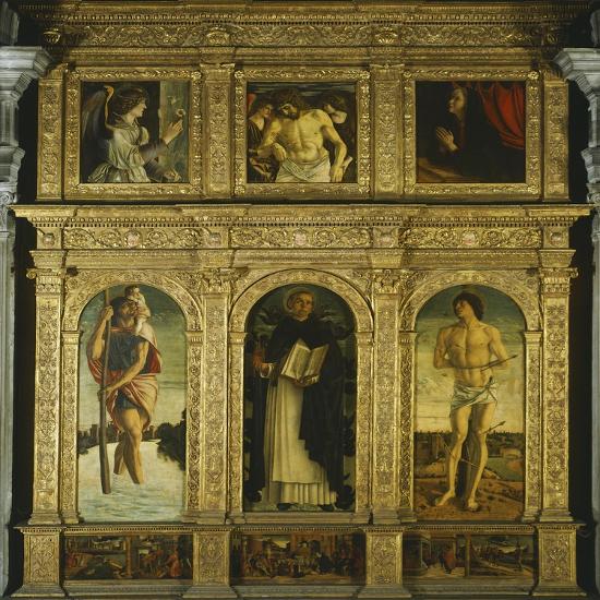 'St Vincent Ferrari Triptych' Giclee Print - Giovanni Bellini ...