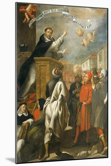 St Vincent Ferrer Preaching to the Young People of Salamanca-Alonso Antonio Villamor-Mounted Giclee Print