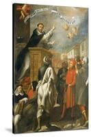 St Vincent Ferrer Preaching to the Young People of Salamanca-Alonso Antonio Villamor-Stretched Canvas