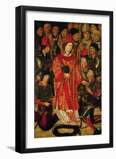 St. Vincent of Saragossa (D.304), Protector of Lisbon, from the Altarpiece of St. Vincent, c. 1495-Nuno Goncalves-Framed Giclee Print