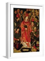 St. Vincent of Saragossa (D.304), Protector of Lisbon, from the Altarpiece of St. Vincent, c. 1495-Nuno Goncalves-Framed Giclee Print