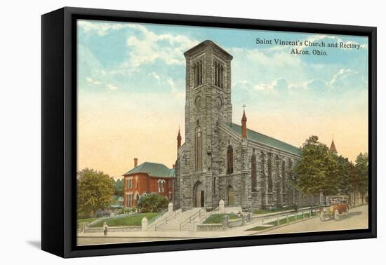 St. Vincent's Church, Akron, Ohio-null-Framed Stretched Canvas