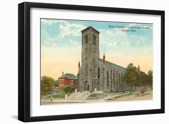 St. Vincent's Church, Akron, Ohio-null-Framed Art Print