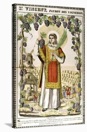 St Vincent, Spanish Christian Martyr, 19th Century-null-Stretched Canvas