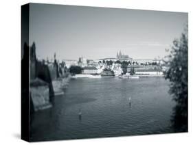 St, Vitus Cathedral and Vltava River, Prague, Czech Republic-Jon Arnold-Stretched Canvas