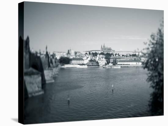 St, Vitus Cathedral and Vltava River, Prague, Czech Republic-Jon Arnold-Stretched Canvas