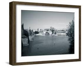 St, Vitus Cathedral and Vltava River, Prague, Czech Republic-Jon Arnold-Framed Photographic Print