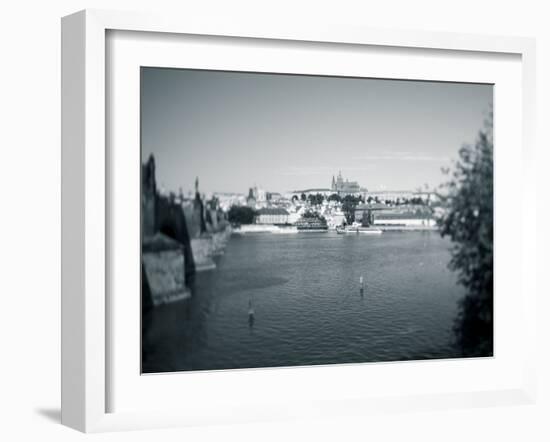 St, Vitus Cathedral and Vltava River, Prague, Czech Republic-Jon Arnold-Framed Photographic Print
