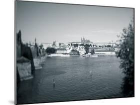 St, Vitus Cathedral and Vltava River, Prague, Czech Republic-Jon Arnold-Mounted Photographic Print