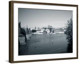 St, Vitus Cathedral and Vltava River, Prague, Czech Republic-Jon Arnold-Framed Photographic Print