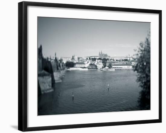 St, Vitus Cathedral and Vltava River, Prague, Czech Republic-Jon Arnold-Framed Photographic Print