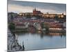 St Vitus Cathedral, Charles Bridge, River Vltava, UNESCO World Heritage Site, Prague Czech Republic-Gavin Hellier-Mounted Photographic Print