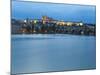 St Vitus Cathedral, Charles Bridge, River Vltava, UNESCO World Heritage Site, Prague Czech Republic-Gavin Hellier-Mounted Photographic Print