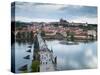 St Vitus Cathedral, Charles Bridge, River Vltava, UNESCO World Heritage Site, Prague Czech Republic-Gavin Hellier-Stretched Canvas