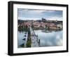 St Vitus Cathedral, Charles Bridge, River Vltava, UNESCO World Heritage Site, Prague Czech Republic-Gavin Hellier-Framed Photographic Print