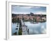 St Vitus Cathedral, Charles Bridge, River Vltava, UNESCO World Heritage Site, Prague Czech Republic-Gavin Hellier-Framed Photographic Print