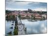 St Vitus Cathedral, Charles Bridge, River Vltava, UNESCO World Heritage Site, Prague Czech Republic-Gavin Hellier-Mounted Photographic Print