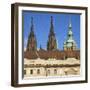 St. Vitus Cathedral & Prague Castle-Tosh-Framed Art Print