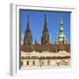 St. Vitus Cathedral & Prague Castle-Tosh-Framed Art Print