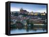 St Vitus Cathedral, River Vltava, UNESCO World Heritage Site, Prague, Czech Republic-Gavin Hellier-Framed Stretched Canvas