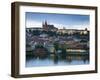 St Vitus Cathedral, River Vltava, UNESCO World Heritage Site, Prague, Czech Republic-Gavin Hellier-Framed Photographic Print