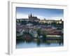 St Vitus Cathedral, River Vltava, UNESCO World Heritage Site, Prague, Czech Republic-Gavin Hellier-Framed Photographic Print