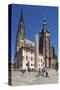 St. Vitus Cathedral with Hradcany in Prague, Central Bohemia, Czech Republic-null-Stretched Canvas