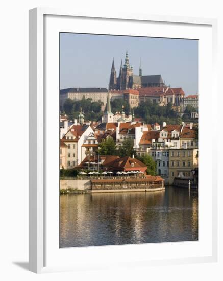 St. Vitus's Cathedral and Royal Palace on Skyline, Old Town, Prague, Czech Republic-Martin Child-Framed Photographic Print