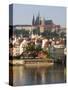 St. Vitus's Cathedral and Royal Palace on Skyline, Old Town, Prague, Czech Republic-Martin Child-Stretched Canvas