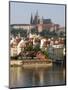 St. Vitus's Cathedral and Royal Palace on Skyline, Old Town, Prague, Czech Republic-Martin Child-Mounted Photographic Print