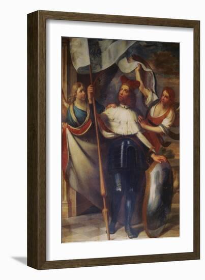 St. Wenceslas Between Two Angels-Karel Skreta-Framed Giclee Print