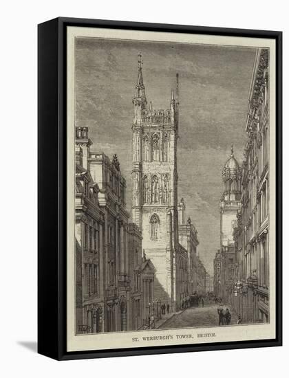 St Werburgh's Tower, Bristol-Henry William Brewer-Framed Stretched Canvas