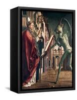 St Wolfgang and the Devil, Life of St Wolfgang, 1471-1475-Michael Pacher-Framed Stretched Canvas