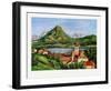 St-Wolfgang at the Wolfgangsee-Singer-Framed Collectable Print