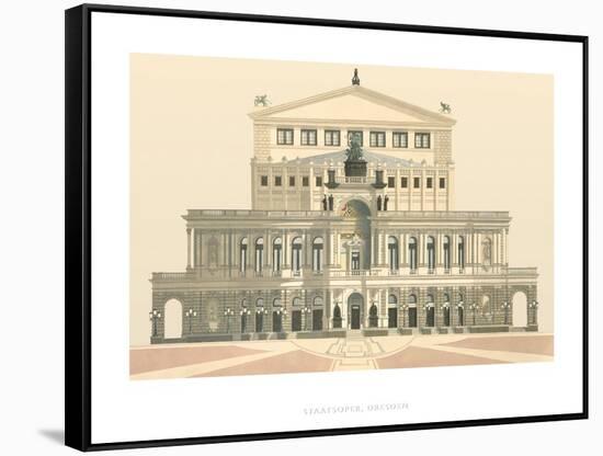 Staatsoper, Dresden-Andras Kaldor-Framed Stretched Canvas