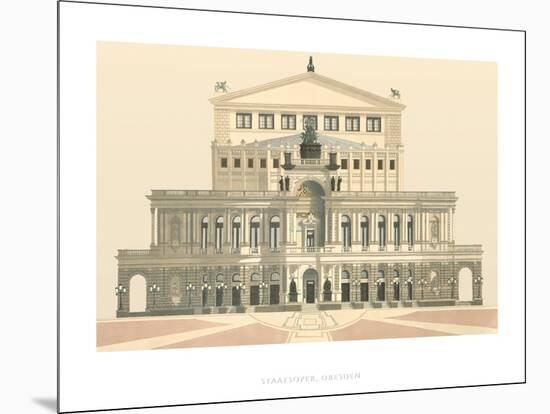 Staatsoper, Dresden-Andras Kaldor-Mounted Art Print