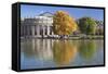 Staatstheater (State Theatre) and Schlosspark in Autumn-Markus Lange-Framed Stretched Canvas