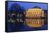 Staatstheater (Stuttgart Theatre and Opera House) at Night-Markus Lange-Framed Stretched Canvas
