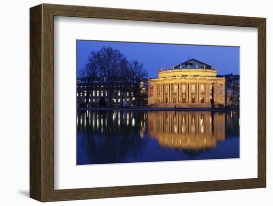 Staatstheater (Stuttgart Theatre and Opera House) at Night-Markus Lange-Framed Photographic Print