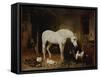 Stable Companions-John Frederick Herring I-Framed Stretched Canvas