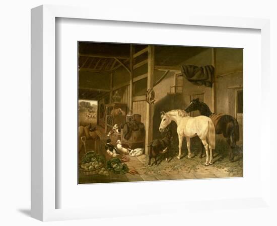 Stable Interior-John Frederick Herring I-Framed Giclee Print