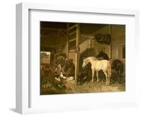 Stable Interior-John Frederick Herring I-Framed Giclee Print